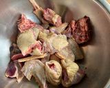 Hình bước làm 1 của món Cà ri vịt khoai lang