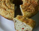 Foto del paso 4 de la receta: Budín de aceitunas, morrones y queso😉