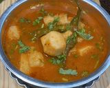 कुकर वाली अरबी टमाटर की सब्ज़ी(COOKER WAKI ALOO TAMATAR RECIPE IN HINDI) रेसिपी चरण 7 फोटो