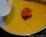 A picture of step 3 of Persian sour herbs stew (Torshi tareh).