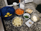 Tortilla con zanahoria y muzzarella