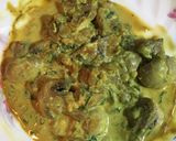 A picture of step 1 of Spinach Mushroom Omelette.