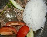 Hình bước làm 5 của món Gỏi Miến Thịt Bò Thái Lan