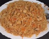 A picture of step 2 of Chicken spaghetti.