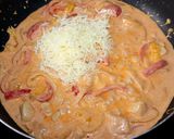 Sajtos-csirkés fajitas spagetti recept fázis 6 fotója