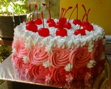Foto langkah ke 4 dari resep 🌹Romantic Cake 🌹.