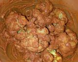A picture of step 2 of Cauliflower fry.