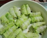 Hình bước làm 3 của món Cải thảo cuộn sốt dầu hào...Trung Hoa