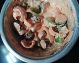 A picture of step 2 of Brinjal tikka.