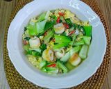 Foto langkah ke 9 dari resep Tumis Bok Coy Kuah Telor Bakso.