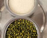 A picture of step 1 of Green Moong Dhokla.