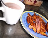 A picture of step 2 of Fried Plantain.