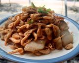 Hình bước làm 2 của món Tép rang thịt ba rọi
