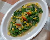Foto langkah ke 4 dari resep Tumis Bayam Jagung Saus Tiram ✅.