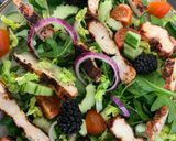 A picture of step 3 of Spring time salad with harissa chicken.