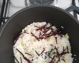 Foto del paso 4 de la receta: Arroz de zanahoria con espagueti de arveja