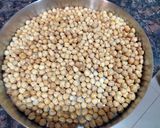 A picture of step 1 of Gud chana patti.