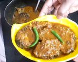 A picture of step 4 of রুই মাছের দো পিয়াজা.