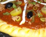 صورة لخطوة 2 من وصفة بيتزا 🍕 سهلة وبسيطة و بمكونات موجودة في كل بيت 🍕💯🥰👍