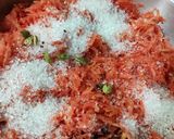 A picture of step 3 of Gajar ka halwa or Carrot pudding.
