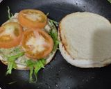Foto del paso 8 de la receta: Sándwich🧅🥯de pollo🥐🥛cremoso🥪🍗🍎