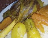 صورة لخطوة 9 من وصفة كسكس باللحم والخضر 🍲