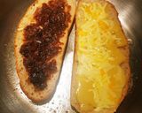 A picture of step 5 of Caramelised onion grilled cheese.