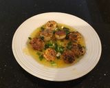 A picture of step 4 of Pan Seared Scalloos with Brown Butter Sauce.