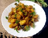 A picture of step 6 of Sweet potato sabji.