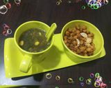 A picture of step 12 of Lemon Coriander corn soup & garlic chana.