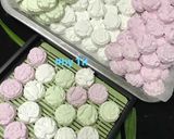 Hình bước làm 1 của món BÁNH PHỤC LINH 3 màu