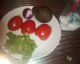 A picture of step 1 of Pilau with guacamole.