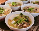 Hình bước làm 5 của món Súp Miso Rong Biển Đậu Hủ Nấm Mỡ