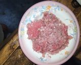 A picture of step 2 of Pizza with beef qeema filling.