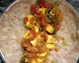 A picture of step 5 of Whole wheat paneer Frankie.