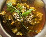 A picture of step 3 of Bhogichi Bhaji.