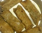 A picture of step 4 of Paneer papad rolls.
