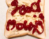 A picture of step 3 of Good Morning Pizza Toast.