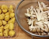 鑄鐵鍋之 栗子雞丁野菇飯 娜娜媽的食譜步驟1照片
