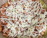 صورة لخطوة 4 من وصفة بيتزا كيتو🍕(سهلة التحضير)