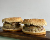 Foto del paso 4 de la receta: Hamburguesa con queso y champiñones