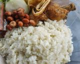 Foto langkah ke 4 dari resep Nasi lemak pandan.