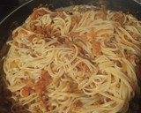 Foto del paso 6 de la receta: Fideos con salsa bolognesa (vegano) 🍝