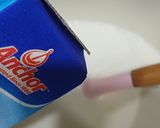 Hình bước làm 1 của món Pana cotta dưa hấu trái cây