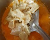 A picture of step 4 of Homemade Farfalle pasta.