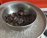 A picture of step 2 of Roasted Dryfruits Chocolates.