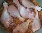 A picture of step 3 of Lahori murgh choley.