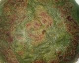 A picture of step 3 of Liquid dough Spinach paratha.