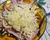 Foto del paso 1 de la receta Tortilla abierta de jamón york, membrillo y queso