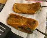 A picture of step 3 of Cheese-Stuffed Chiles Rellenos in Tomato Broth.